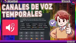 🟣 TempVoice - Crea canales temporales de voz💠 Discord 📡 JKamiGod