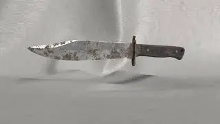 Just a 3D modelled Rusty Knife
