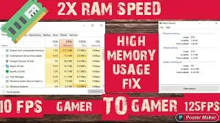 |high memory usage fix||speedup ram||clean cache memory||clean memory|