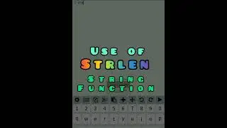 Find length of string using STRLEN string function | C program | 