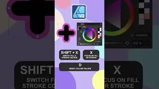 Mini Affinity Designer Tutorial - Colour tab Tips  #affinitydesigner #affinitydesignertutorial