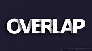 How to Overlap text in CSS