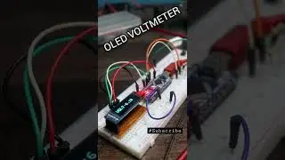 OLED Voltmeter #arduino #led #educational #project #simple #funny #embeddedsystems #iot