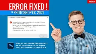 How to Fix Error at loading of ippCV library Photoshop CC 2021