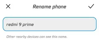 How to change the Bluetooth device name on redmi 9 Prime