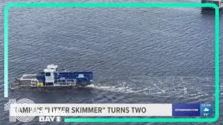 Tampa's 'Little Skimmer' that picks up trash in waterways turns 2