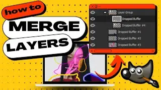 GIMP - How to MERGE LAYERS Together