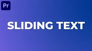 How to Create the SLIDING Text Animation in Premiere Pro 2023 | Moamen Tutorials