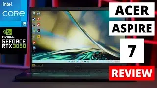 Acer Aspire 7 i5 12th Gen RTX 3050 Unboxing Review Gaming Test