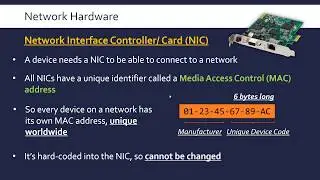 Network Hardware (NIC, Switch, Router and WAP)