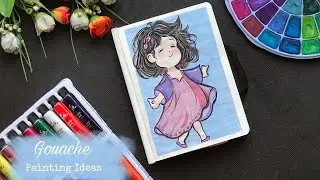 Simple and Fun Gouache Painting Ideas for your Sketchbook! 🎨