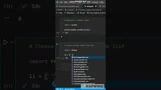 Choosing a random value from list in Python