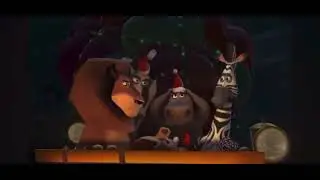 Merry Madagascar 2009 Alex Marty Melman Gloria and 4 Penguins Are Going Sleigh Ride Flipped