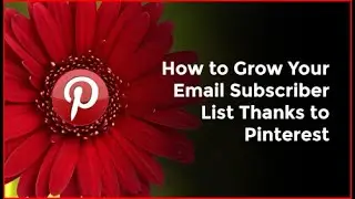 How to Grow Your Email Subscriber List Thanks to Pinterest Marketing