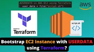 How to Bootstrap EC2 Instance with user data script in Terraform | Terraform userdata example