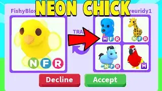 Trading FIRST NEON CHICK in Adopt Me!