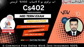 Cs402 midterm exam Preparation - How to get full marks Cs402 -Cs402 Lecture wise MCQS & Tricks