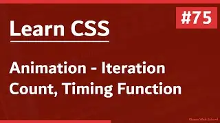 Learn CSS In Arabic 2021 - #75 - Animation - Iteration Count, Timing Function, Spinner Loading