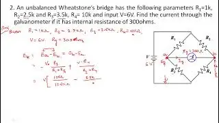 Wheatstones and Kelvins bridge | Problems | Electrical Instruments ( EIM ) | Lec - 45