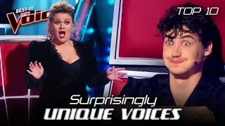 Extraordinarily UNIQUE VOICES in the Blind Auditions of The Voice #3 | Top 10