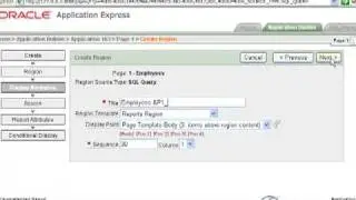 Oracle APEX Tutorial 2 - Creating a Paramaterized Report Video Walkthrough Part 1