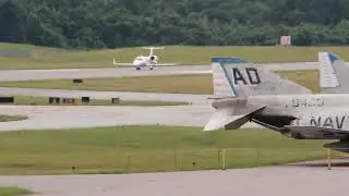 Hop-a-Jet LearJet 60 Takeoff at Hickory Regional Airport