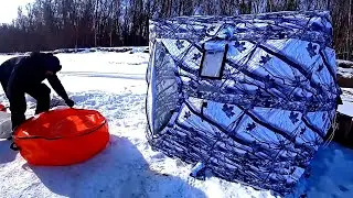 ОБЗОР НОВОЙ ПАЛАТКИ ДЛЯ ЗИМНЕЙ РЫБАЛКИ.