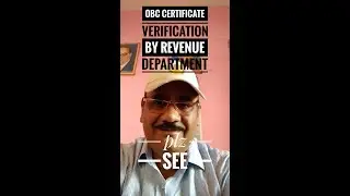 OBC CERTIFICATE VERIFICATION BY REVENUE DEPARTMENT II LATEST UPDATES 2019