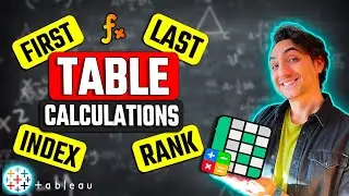 Table Calculations: FIRST, LAST, INDEX, RANK | 