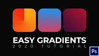 Photoshop GRADIENT TUTORIAL + GRADIENT NOISE EFFECT |  Photoshop tutorial 2020