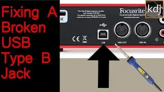 How To Fix a Broken USB Type B Jack | Audio Interface Repair