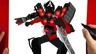 How to Draw New Upgraded Titan Speaker Man | Skibidi Toilet 73 (part 2)