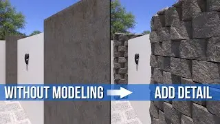 3ds max + Vray Displacement to add detail in objects using textures