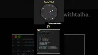 I Made a Digital Clock Using Only HTML & CSS