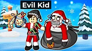 Stealing CHRISTMAS as a EVIL KID in Roblox!