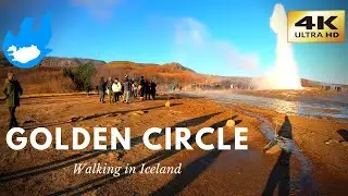 Iceland Walking Tour - Golden Circle [4K]