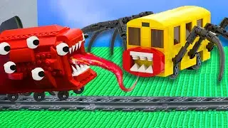 LEGO Bus Eater vs Train Eater (SCP Animation) - Stop Motion