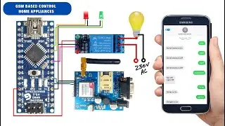 Home Automation using GSM Module | Arduino Project