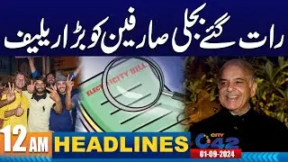 Good News For Electricity Consumers | 12AM News Headlines | 1 Sep 2024 I City 42