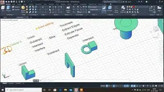 HOW TO UNION,SUBTRACT, INTERSECT, INTERFERE & SLICE IN 3D || 3D TUTORIAL || PART 3
