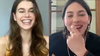 Kaia Gerber & Gracie Abrams discussing Eve Babitz renaissance, Sex & Rage. Book Club. 2nd April 2024