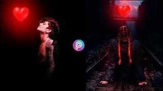 Instagram Model Neon Glowing Photo Editing In Dark Mode || PicsArt Photo Editing New Style