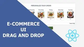 E-Commerce UI Drag and Drop | React.js