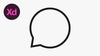 Learn How to Draw a Speech Bubble Icon in Adobe XD | Dansky