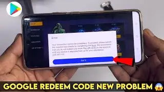 Redeem Code Error | Your Transaction cannot be completed Problem | How to solve redeem code error