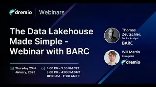 The Data Lakehouse Made Simple: Webinar with BARC