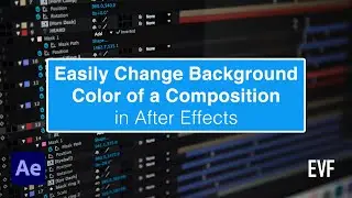 Change Background Color in After Effects Tutorial