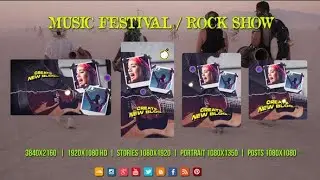 After Effects Template: Music Festival Rock Show