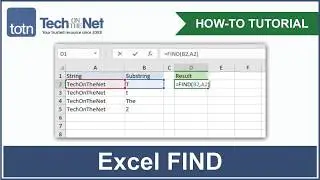 How to use the FIND function in Excel