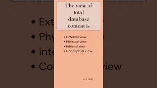 view of total database content #keralapsc #hsstexam #computerscience #examcoaching #mcq_exam #mcq